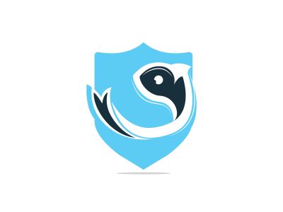 fish vector logo design .