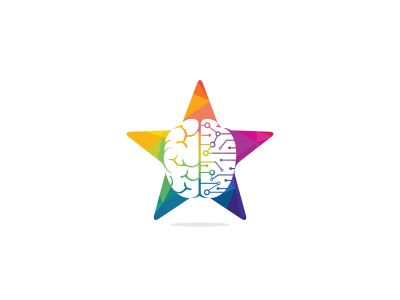 brain vector logo design .